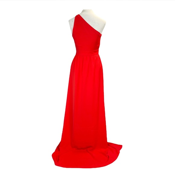 Dress The Population NWOT RARE  'Bea' Keyhole Bodice Gown in Red Size XS - Picture 5 of 11